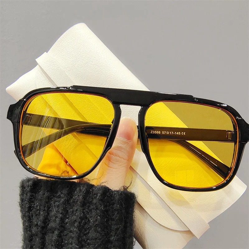 Vintage Fashion Glasses - Kacamata Hitam Bingkai Besar Baru Kacamata
