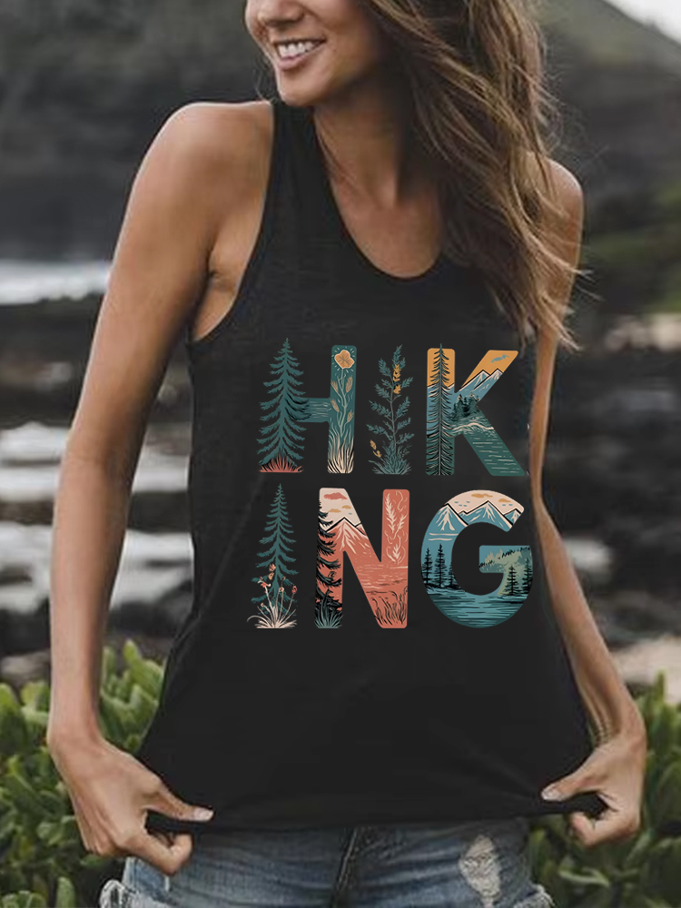 Vintage Fashion Gen Z - Tank Top Racerback Vintage untuk Hiking
