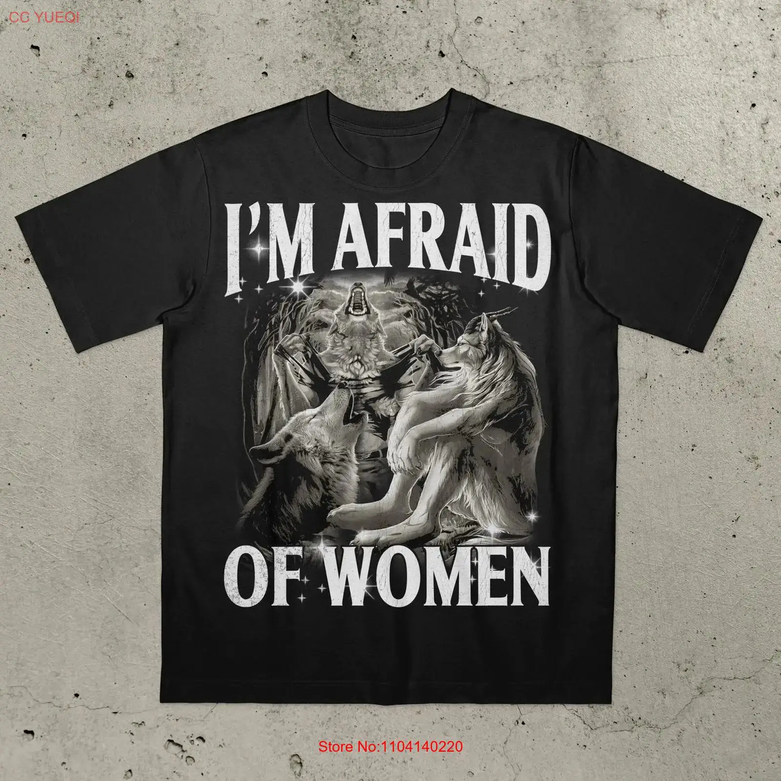 Vintage Fashion Gen Z - Kaus I'm Afraid of Women Lucu