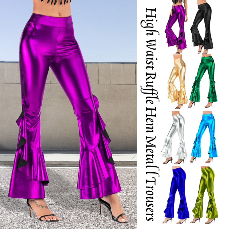 Wide Leg Trouser 70S - Celana panjang wanita kaki lebar, celana