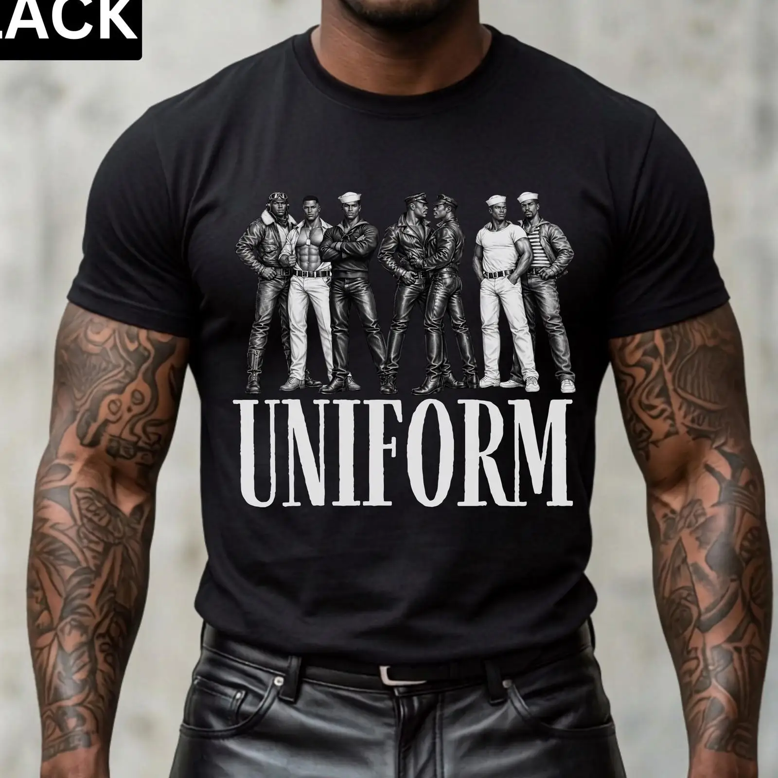 Vintage Queer Fashion - Kaos Seragam Terinspirasi Tom Of Finland