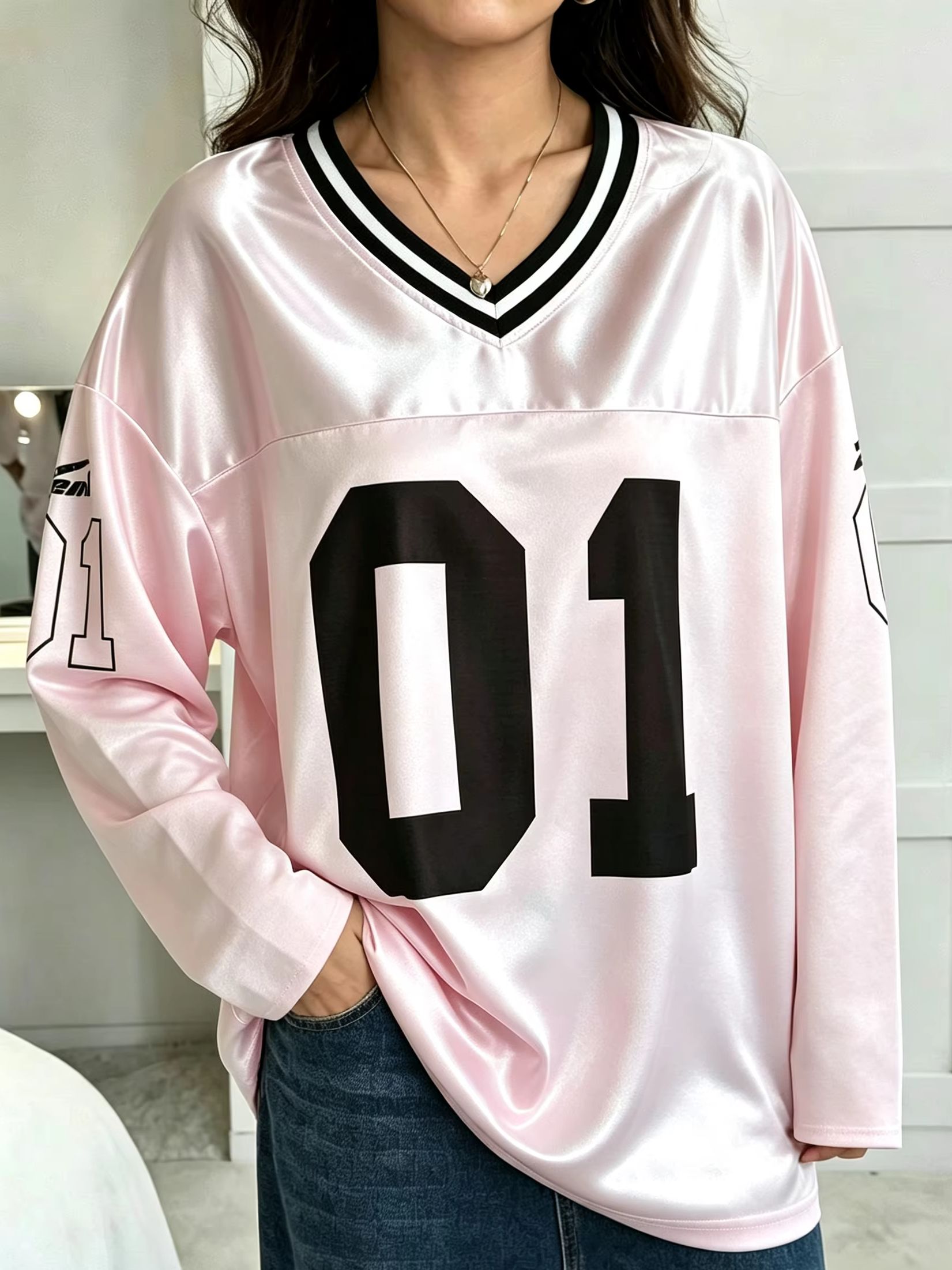 Vintage Fashion Women - Kaos Lengan Panjang Pria Wanita Vintage