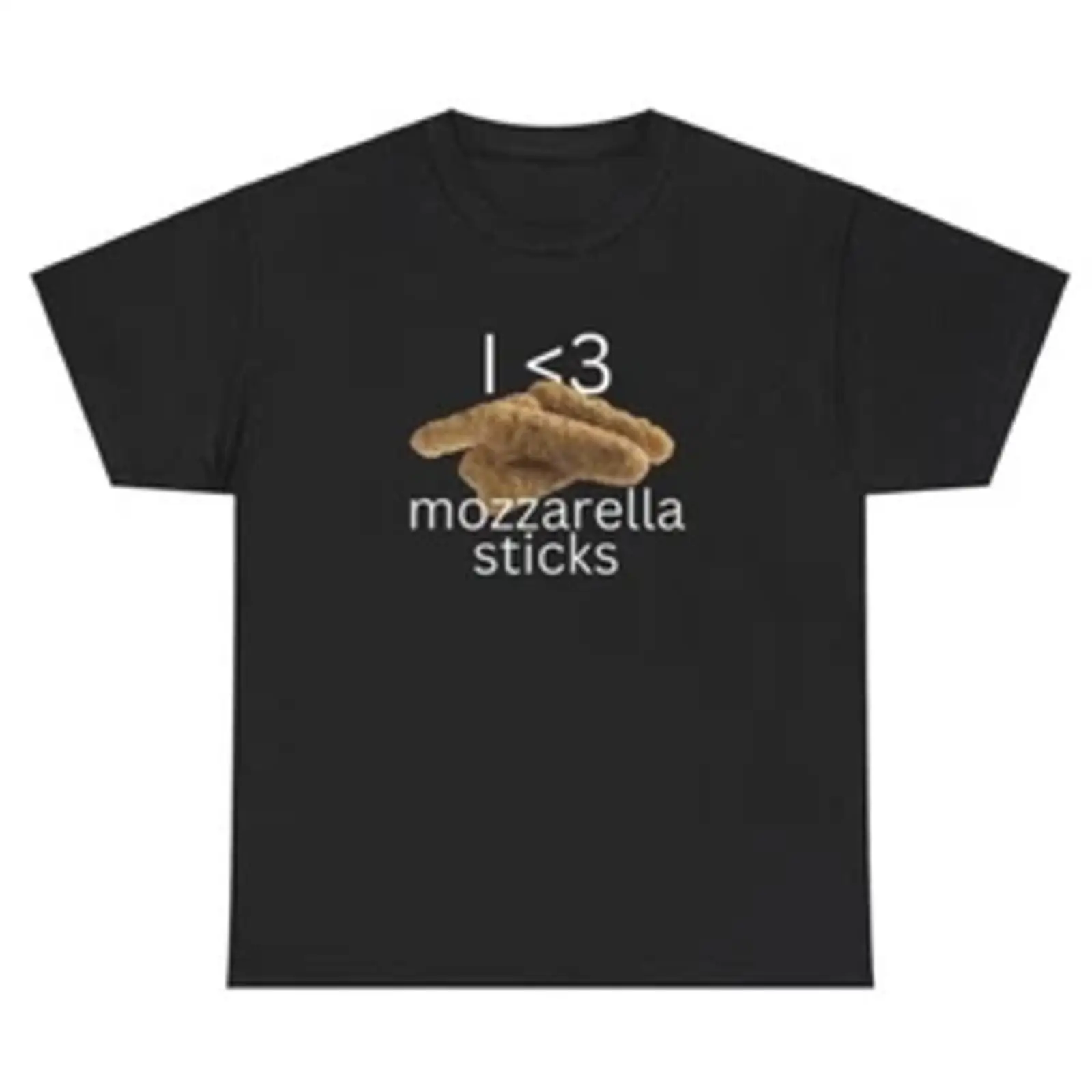 Vintage Fashion Gen Z - Kaus I Love Mozzarella Sticks Lucu