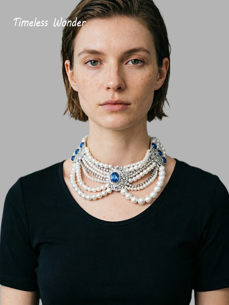 Vintage Fashion Runway - Kalung Zirkon Mewah Abadi dengan Desain