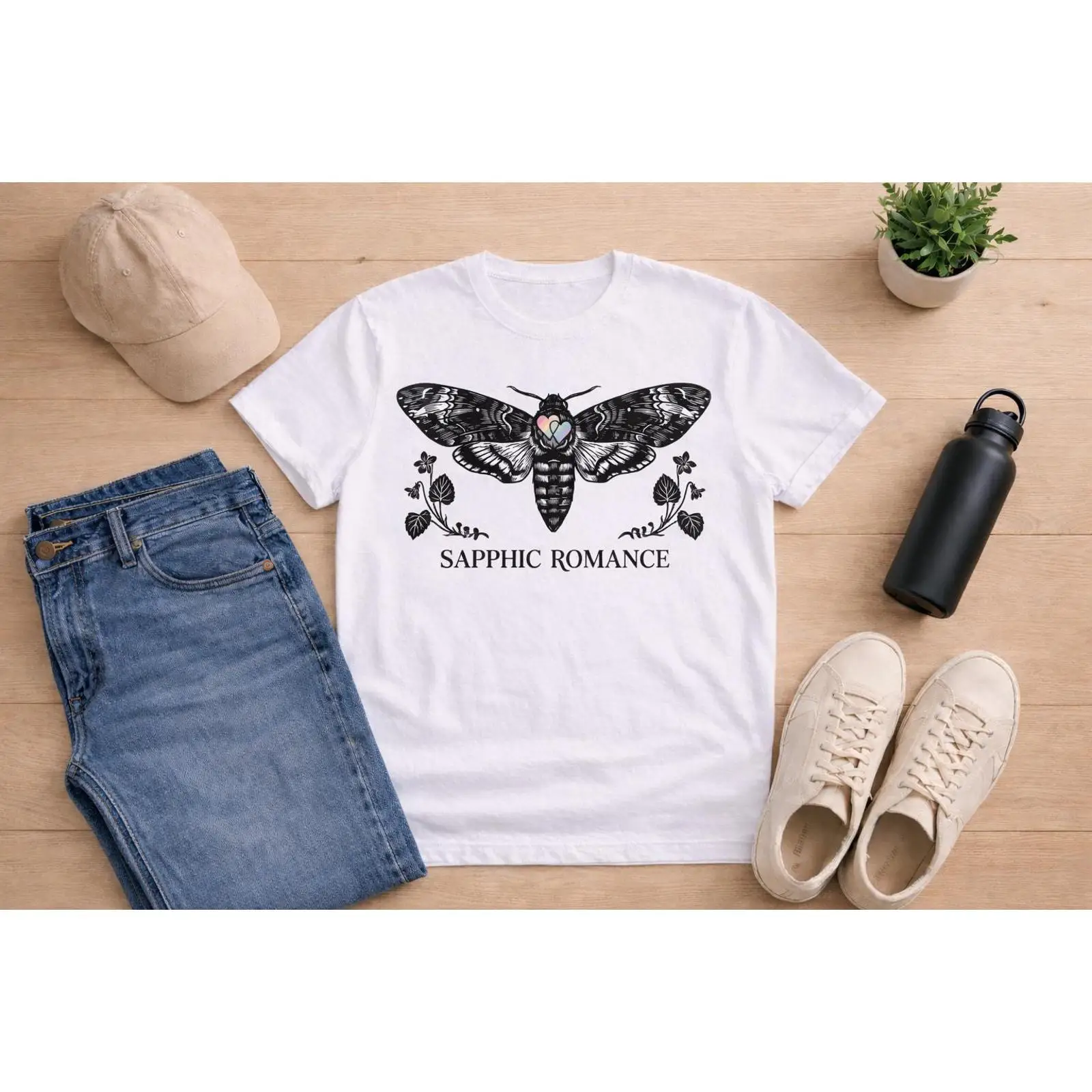Vintage Queer Fashion - Kaos Oblong Gothic Sapphic Romance Death