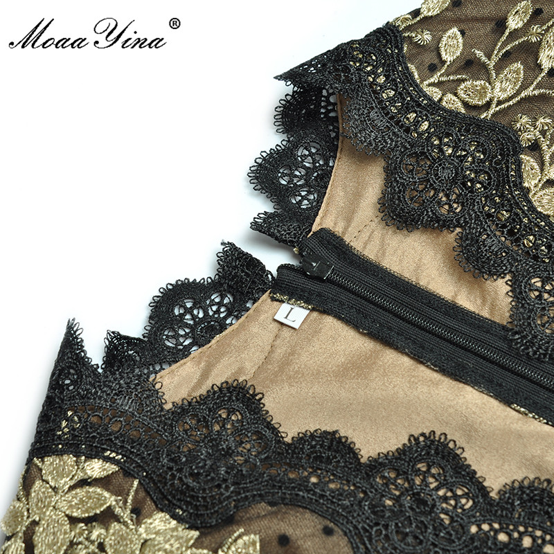 Vintage Fashion Runway - MoaaYina Gaun Pesta Musim Gugur Fashion