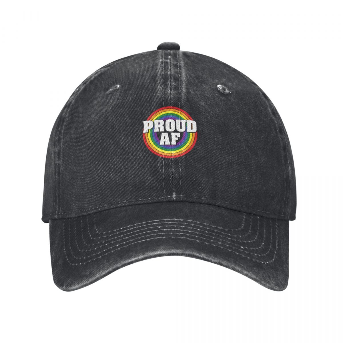 Vintage Queer Fashion - Topi Bisbol Vintage Pelangi LGBT Lesbian