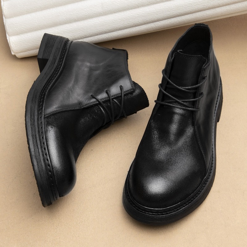 Vintage Fashion Luxury - Sepatu Bot Kulit Asli Pria Vintage