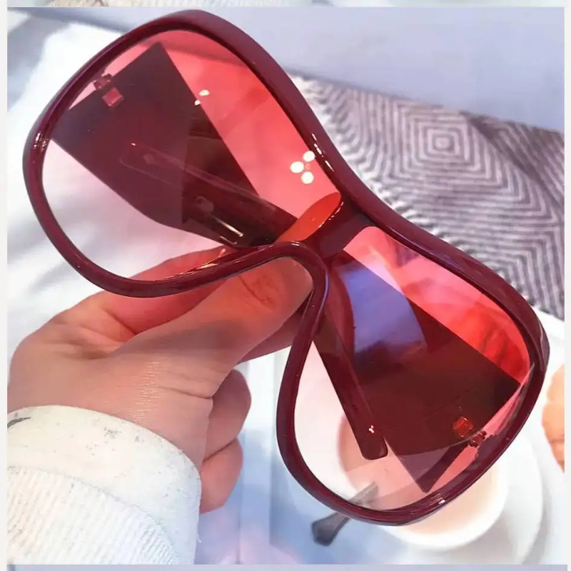 Vintage Fashion Glasses - Kacamata Hitam Oversized Y2K One Piece