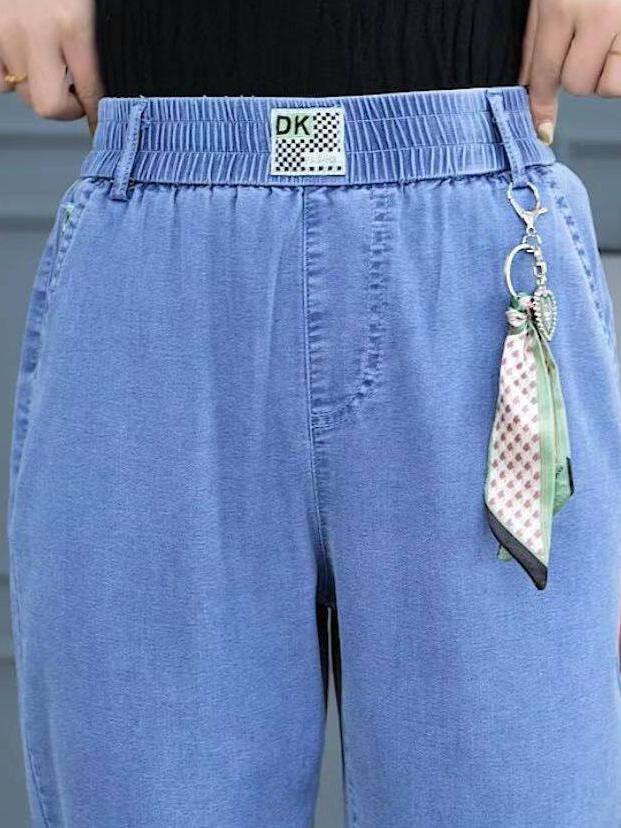 Mom Jean High Rise - Celana Jeans Wanita High Waist Straight