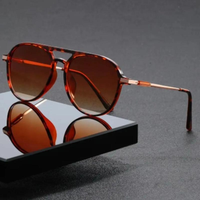 Vintage Fashion Glasses - 1 Buah Kacamata Hitam Pilot Antik