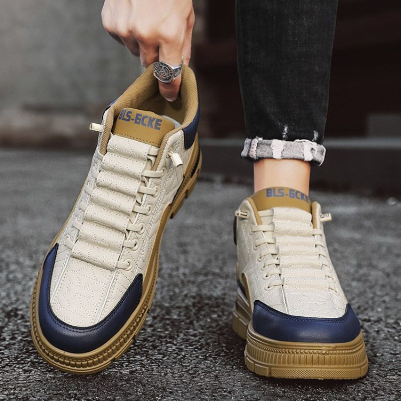 Vintage Fashion And Design - Sepatu Boots Pria Slip-On Platform Musim