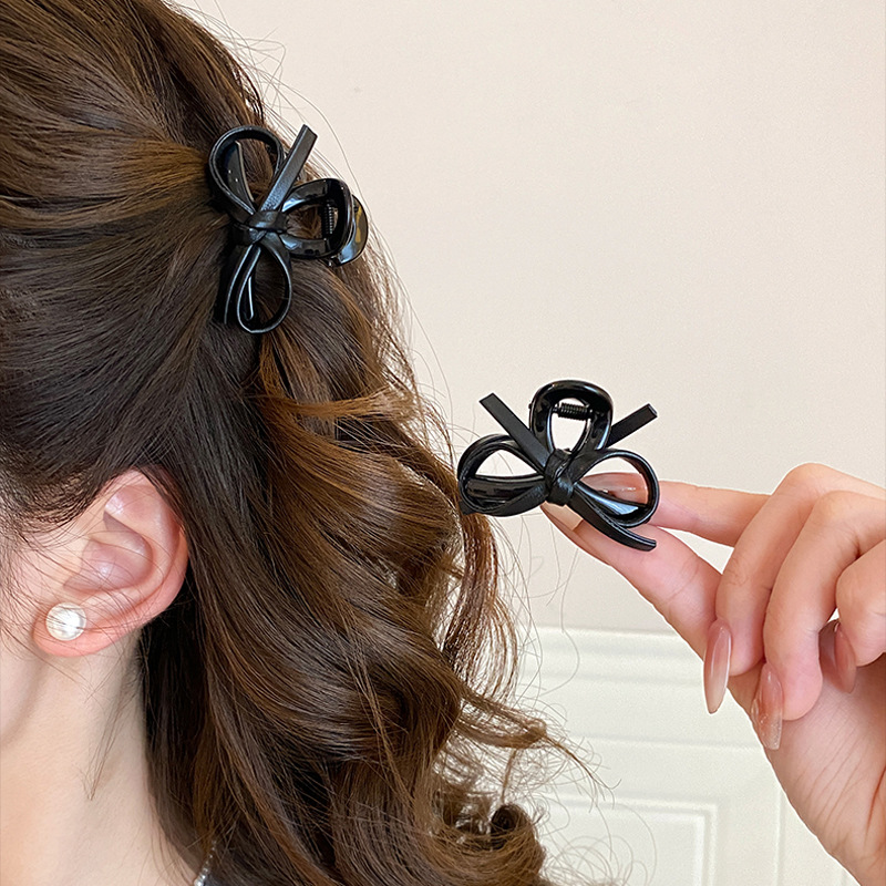 Vintage Fashion Ornaments - Jepit Rambut Kecil Berbentuk Pita Kulit