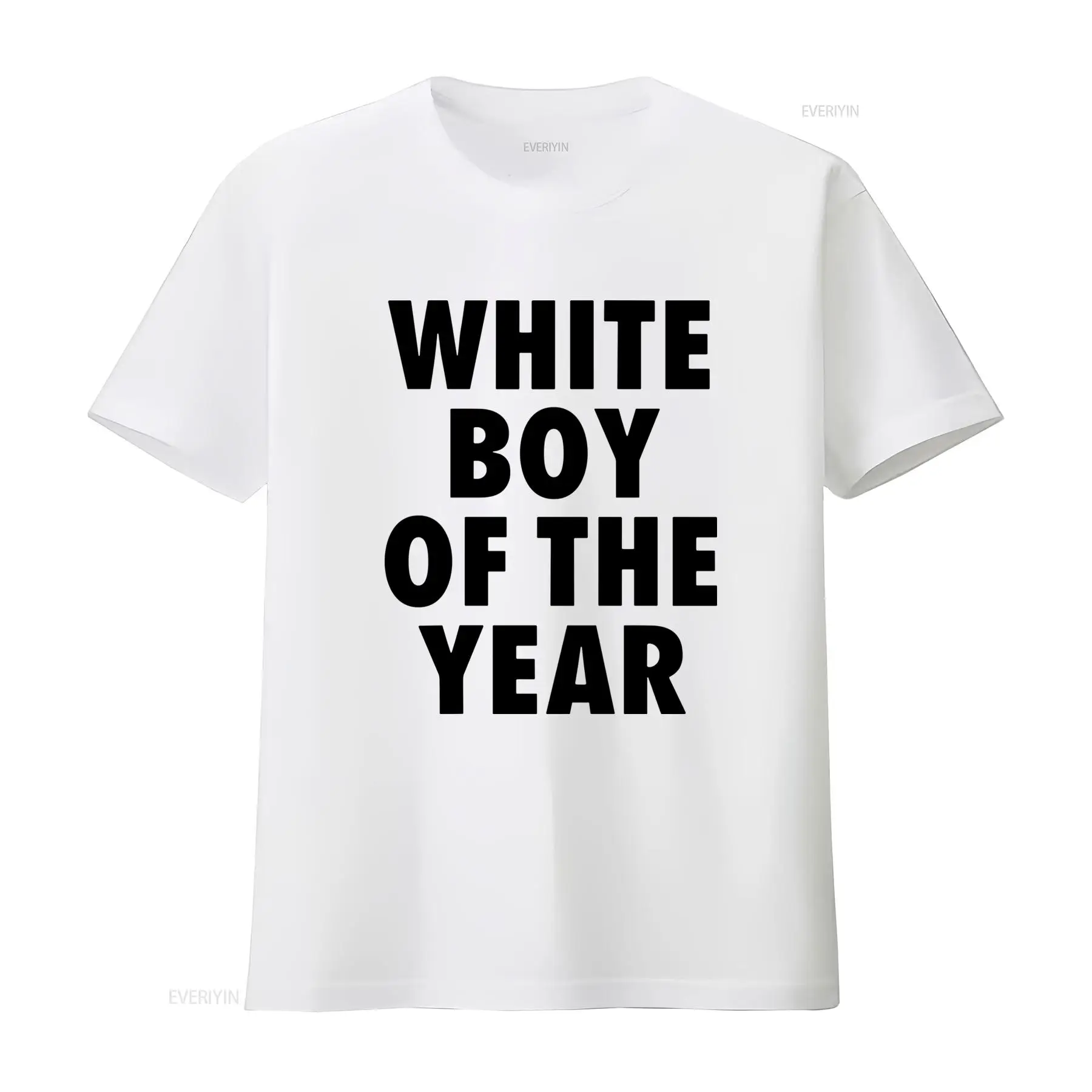 Kaos White Boy Of The Year Luc - Vintage Fashion Gen Z ulasan dan harga