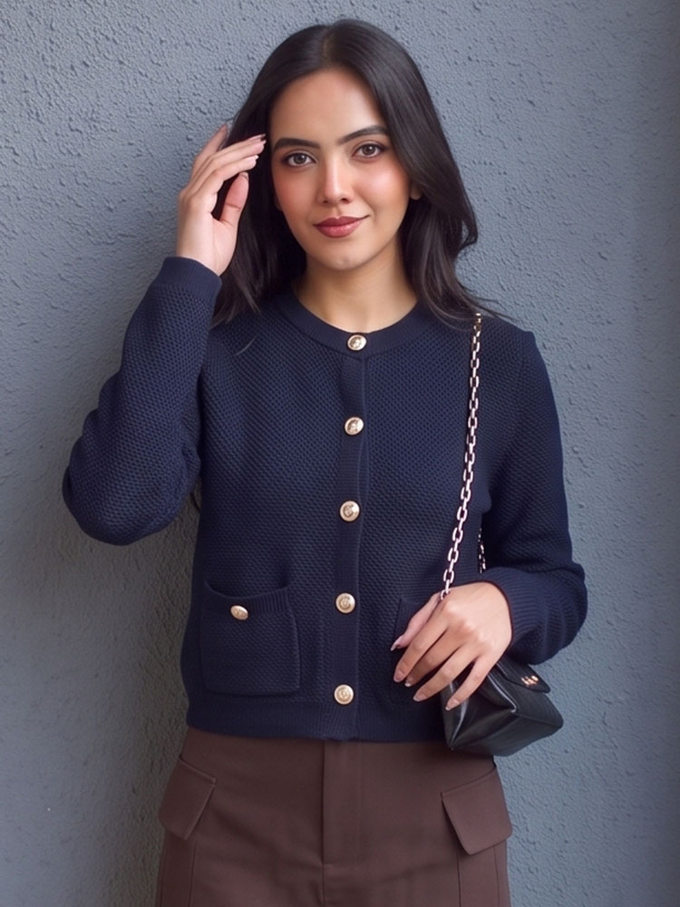 HH Vintage Wanita Atasan Pesta - Crop Cardigan Vintage ulasan dan harga