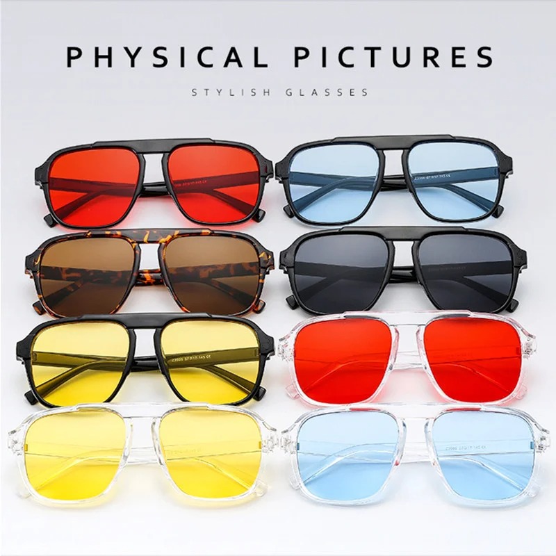 Kacamata Hitam Bingkai Besar B - Vintage Fashion Glasses ulasan dan harga
