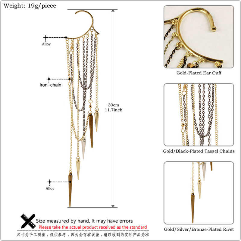 1 buah anting-anting klip kait - Vintage Fashion Ornaments ulasan dan harga