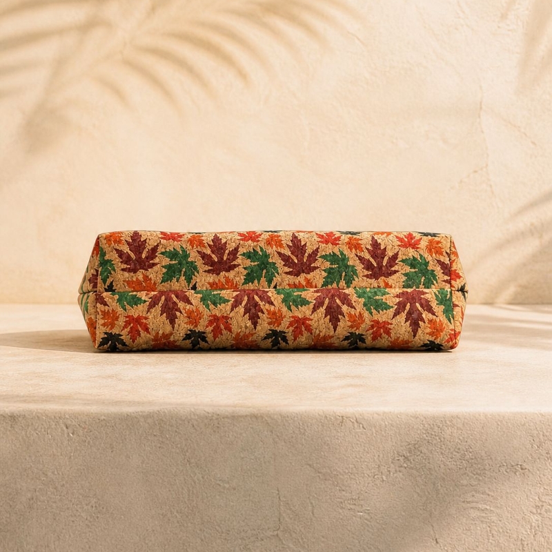 Tas Clutch Wanita Motif Daun M - Vintage Fashion Style Female ulasan dan harga
