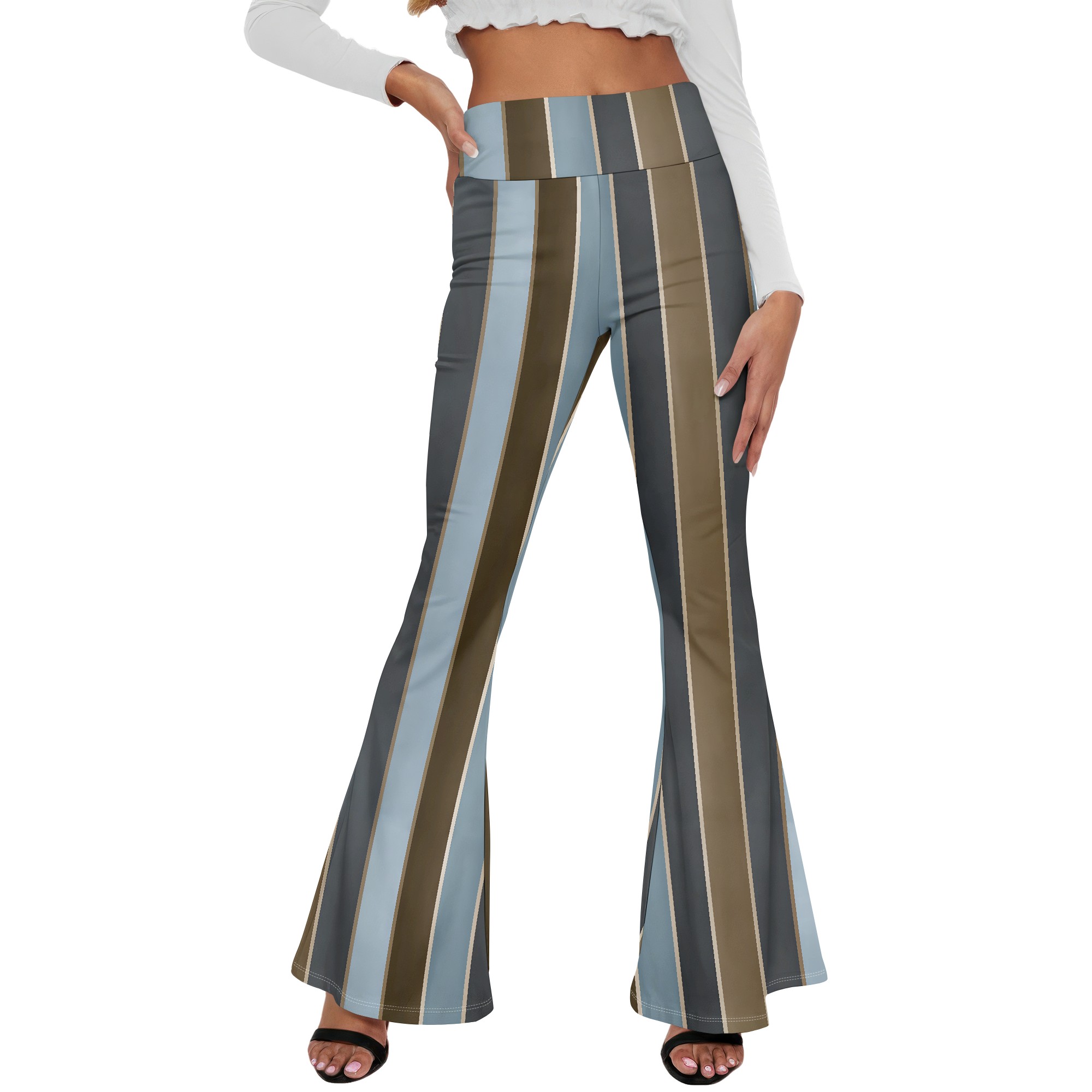 Celana Flare Pinggang Tinggi B - Wide Leg Trouser 70S ulasan dan harga