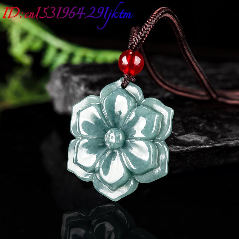 Kalung Liontin Bunga Giok Burm - Vintage Fashion Accessories ulasan dan harga