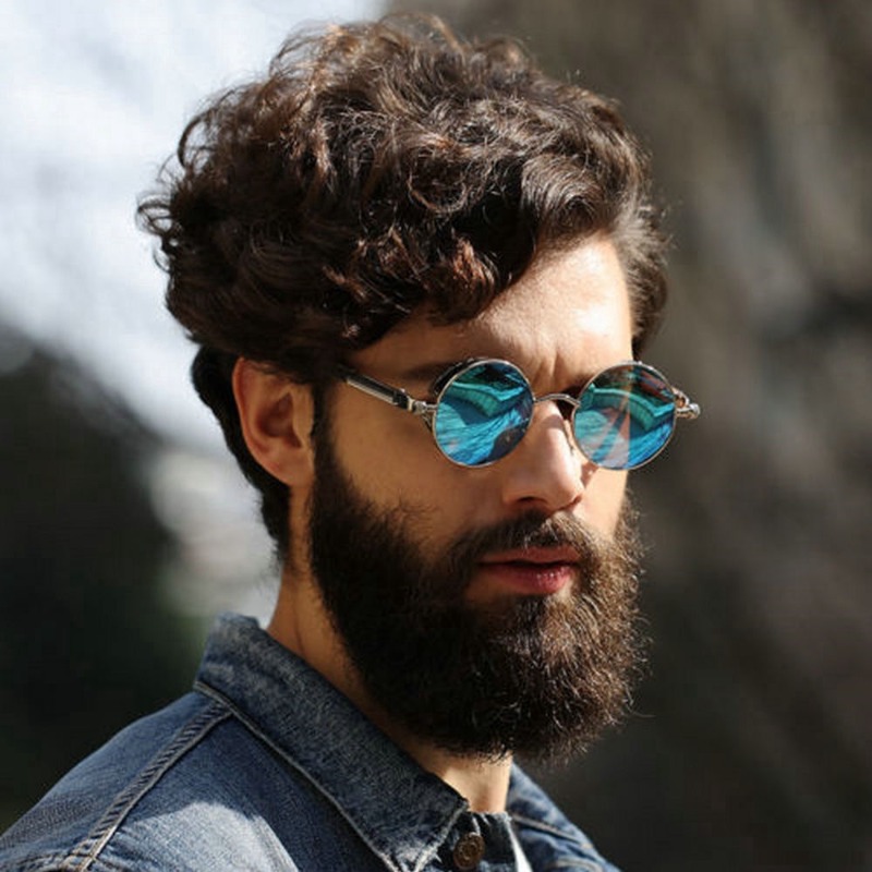 Kacamata Steampunk Logam Pria  - Vintage Fashion Glasses ulasan dan harga