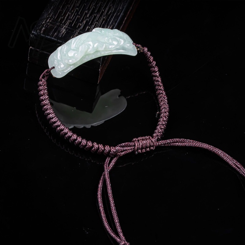 Gelang Giok Burma Pixiu Ukiran - Vintage Fashion Accessories ulasan dan harga