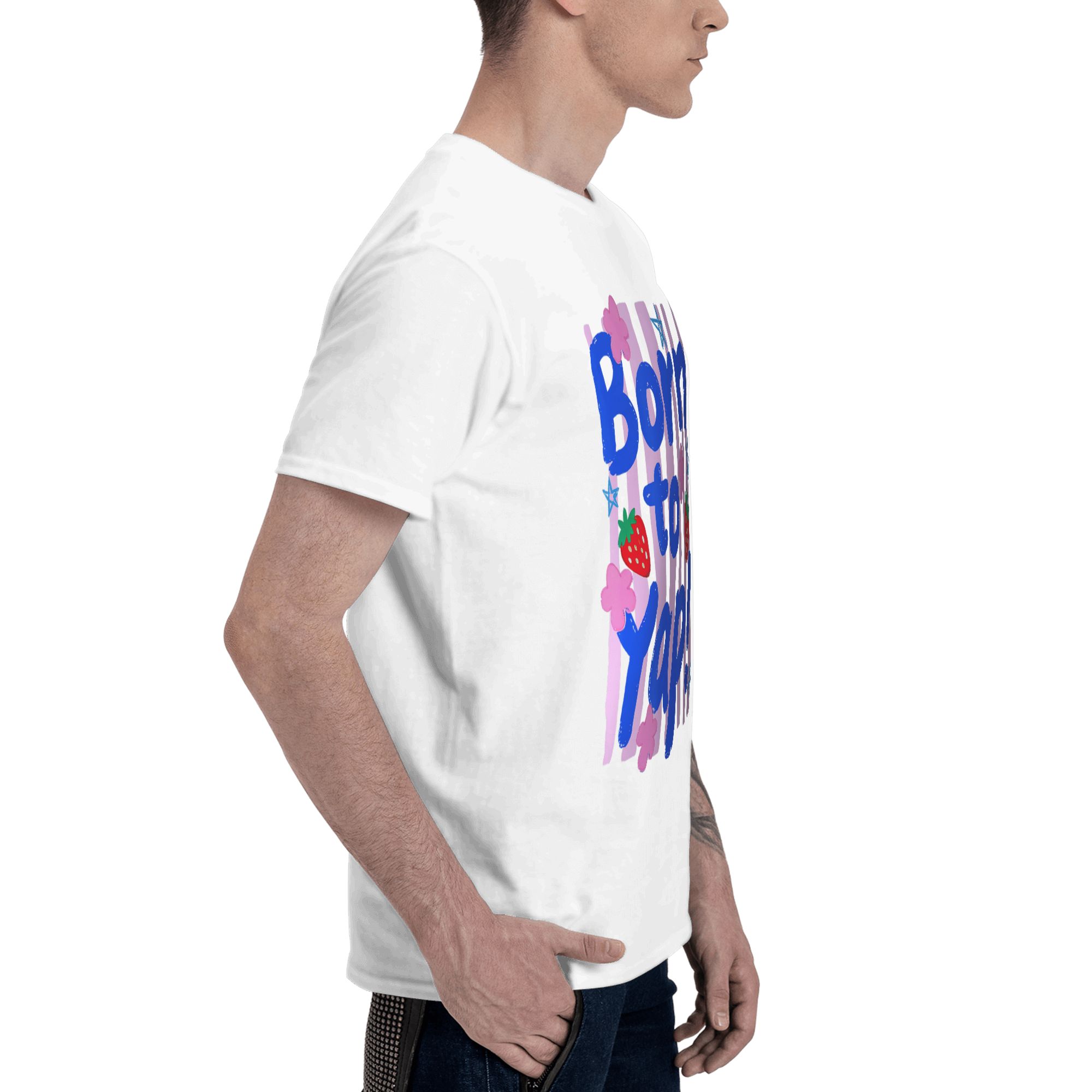 Preppy Born To Yap Stripes Luc - Vintage Fashion Gen Z ulasan dan harga