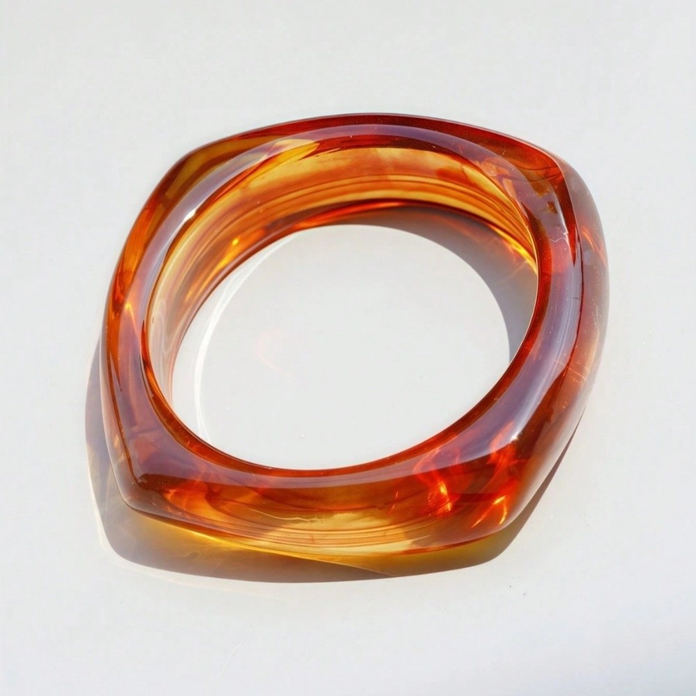 Gelang Resin Transparan, Gelan - Vintage Fashion Gen Z ulasan dan harga