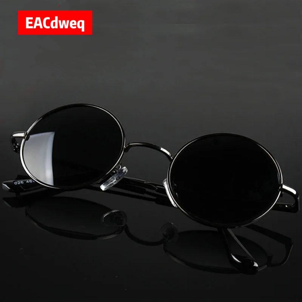 Kacamata Hitam Bulat Retro Vin - Vintage Fashion Glasses ulasan dan harga