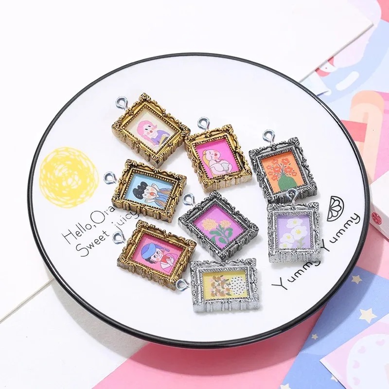 10 Buah Liontin Bingkai Foto R - Vintage Fashion Accessories ulasan dan harga