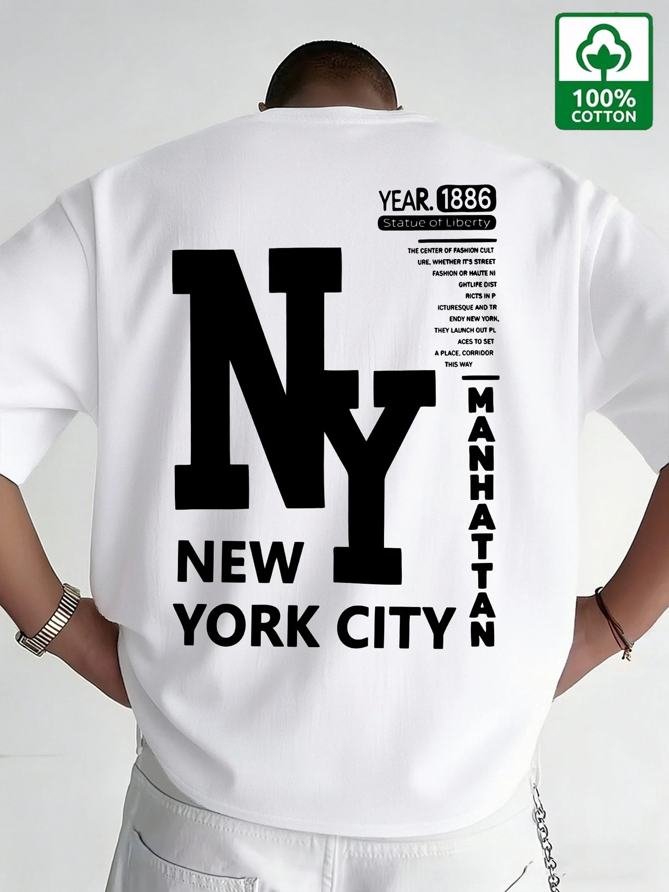 Kaos Pria NYC Katun New York C - Vintage Fashion Nyc ulasan dan harga