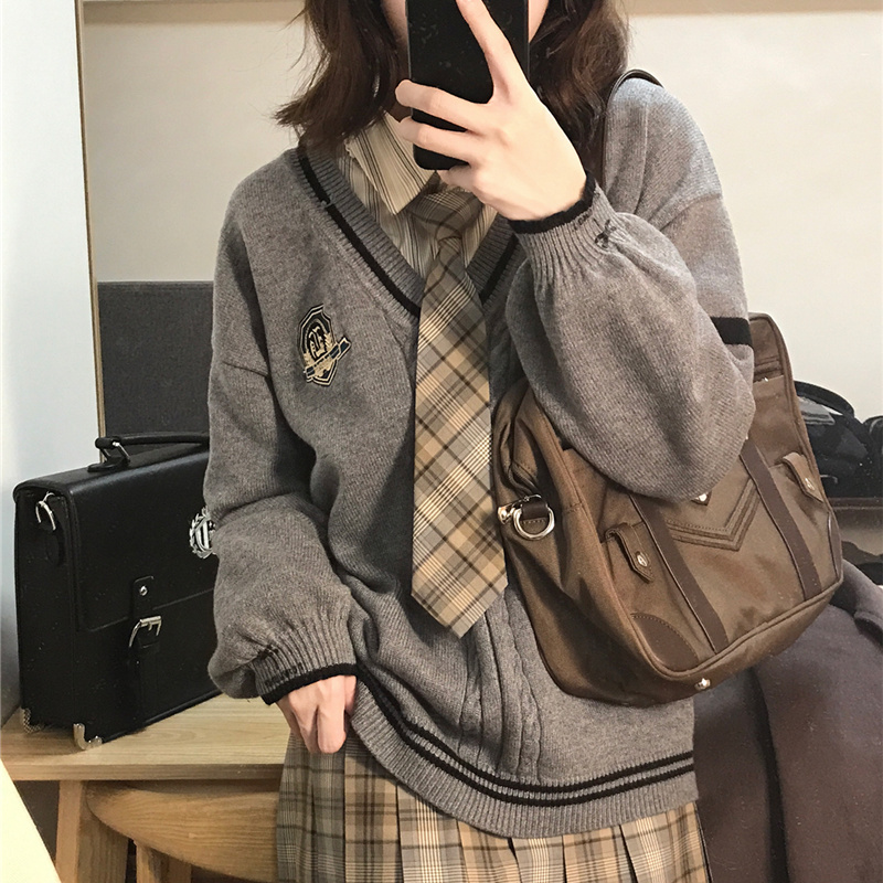 Deeptown Sweter Rajutan Wanita - Vintage Fashion Style Female ulasan dan harga
