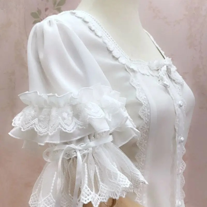 Blus Gaya Lolita Y2K Vintage W - Vintage Fashion Style Female ulasan dan harga