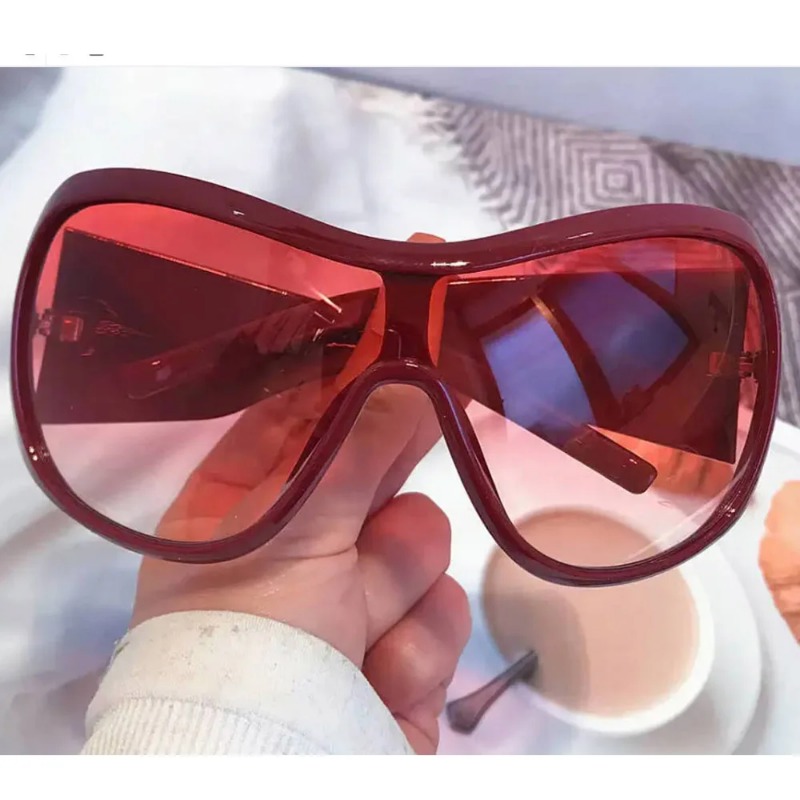 Kacamata Hitam Oversized Y2K O - Vintage Fashion Glasses ulasan dan harga