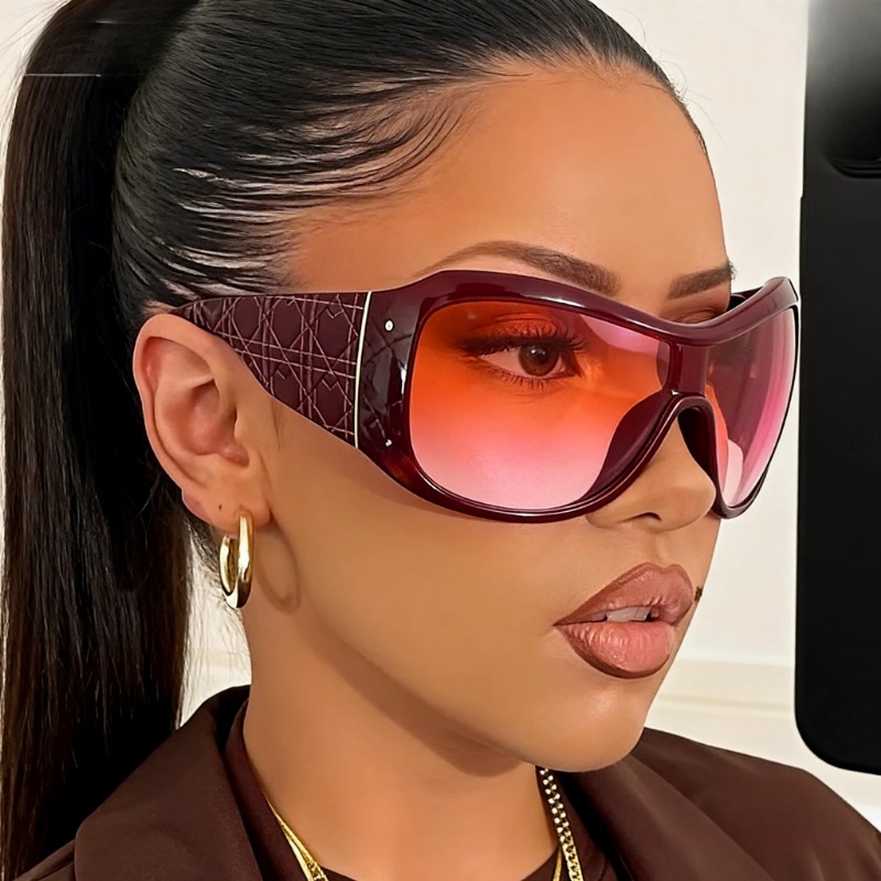 Kacamata Hitam Oversized Y2K O - Vintage Fashion Glasses ulasan dan harga