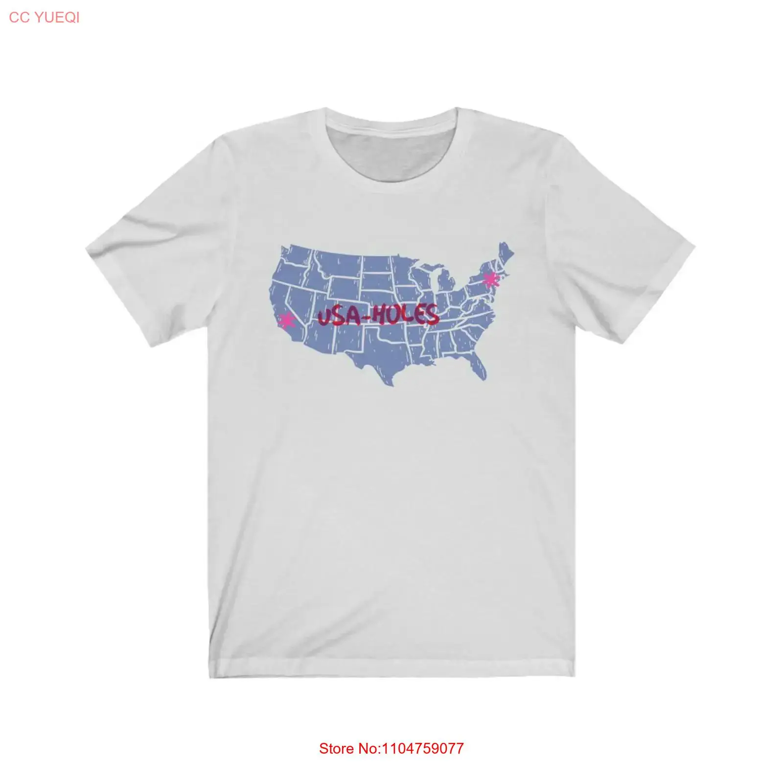 Kaos Jersey USA holes NYC CA v - Vintage Fashion Nyc ulasan dan harga