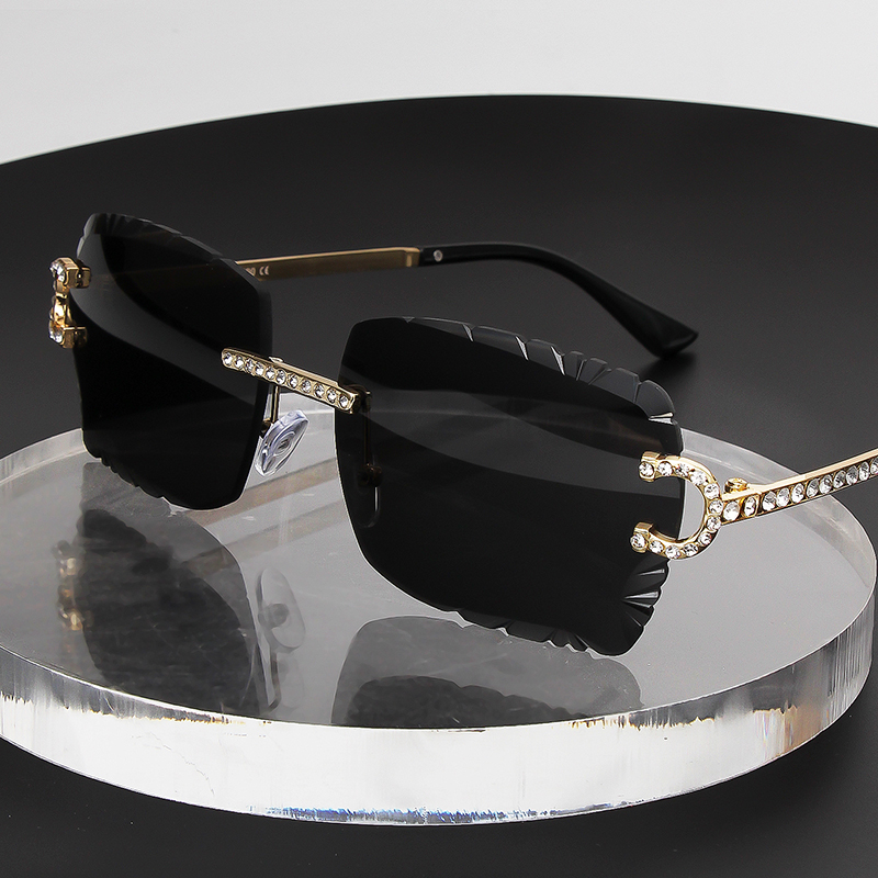 Kacamata Hitam Persegi Tanpa B - Vintage Fashion Glasses ulasan dan harga