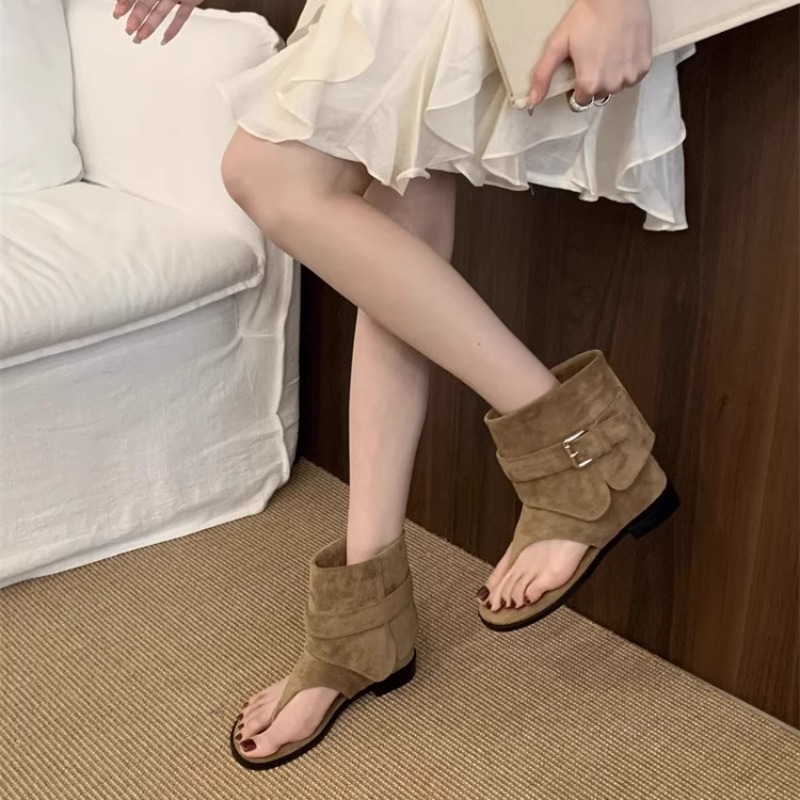 Sepatu Bot Peep Toe Wanita Mus - Vintage Fashion Luxury ulasan dan harga