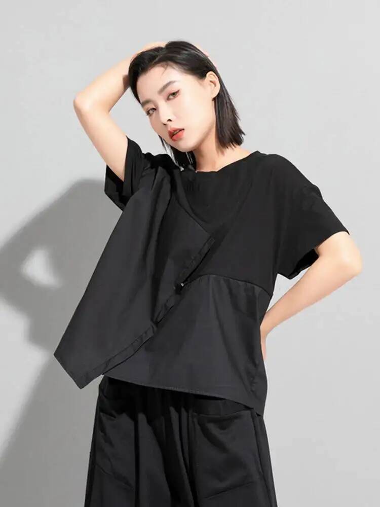 Kaus Kasual Ukuran Besar Tali  - Vintage Fashion Build ulasan dan harga