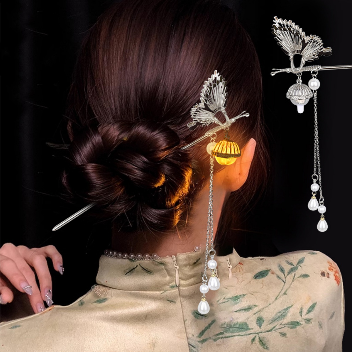 Jepit Rambut Bunga Bercahaya u - Vintage Fashion Accessories ulasan dan harga