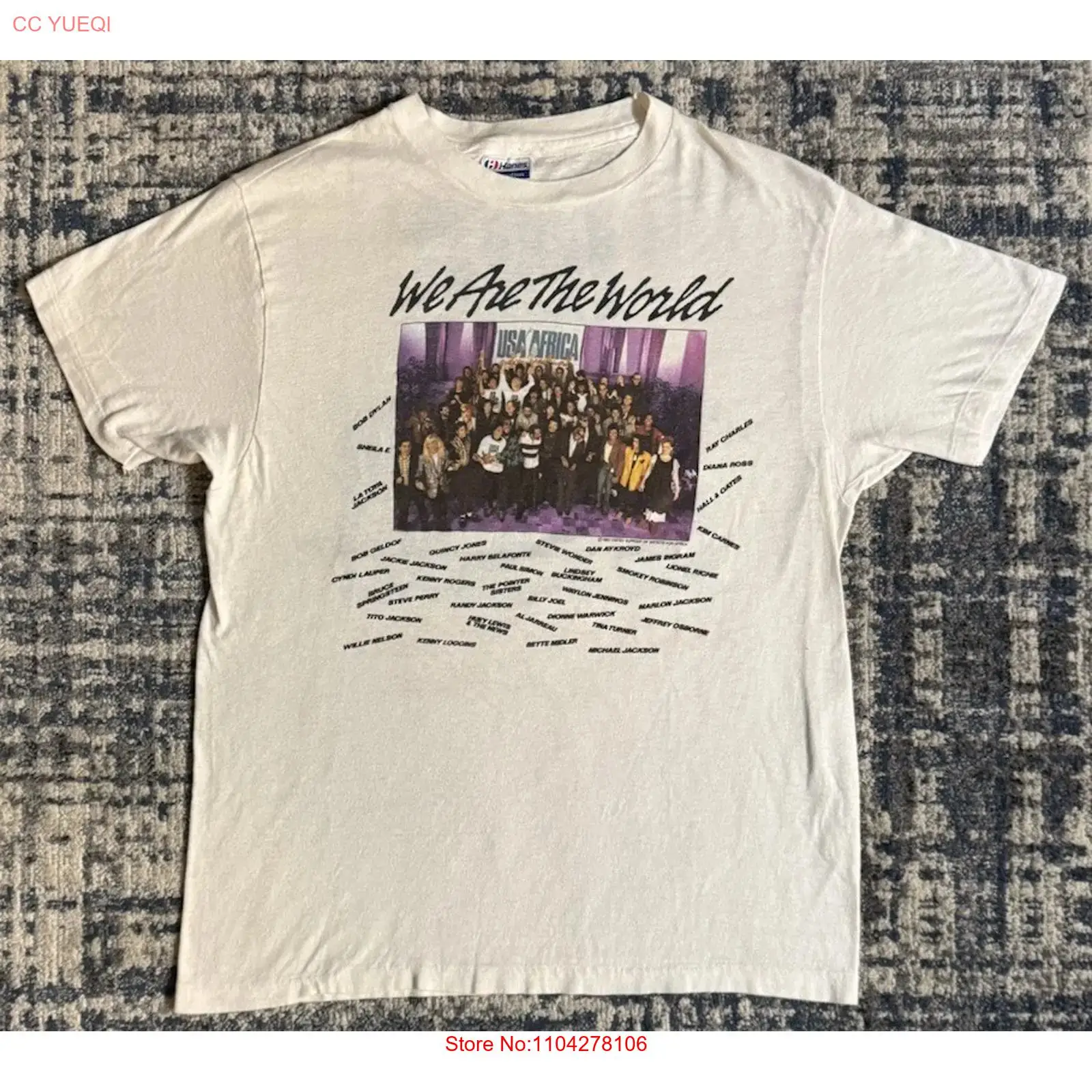 Vintage 1985 We Are The World  - Vintage Flannel Shirt ulasan dan harga