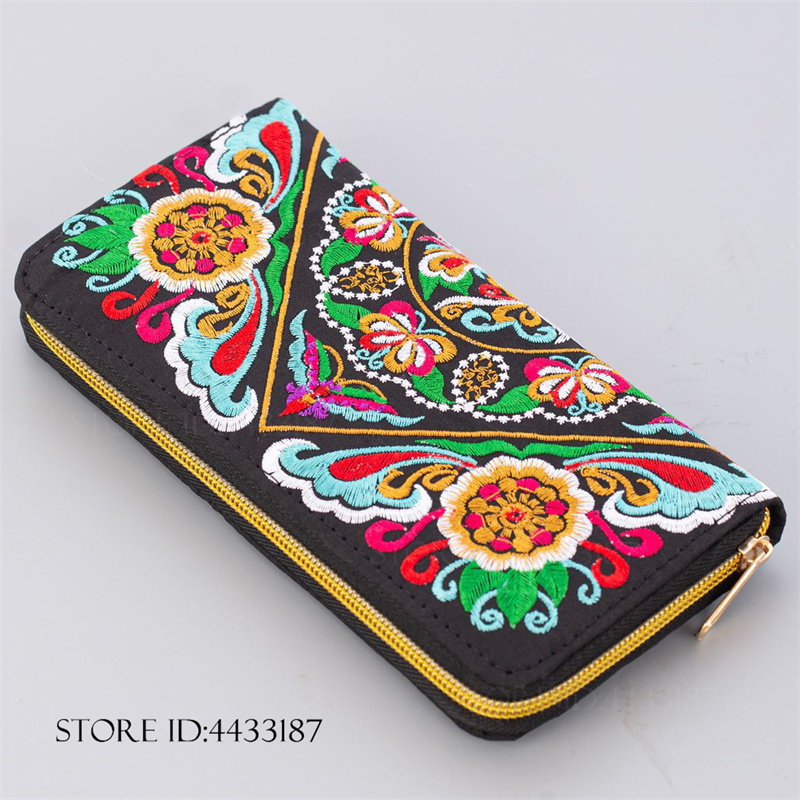 Dompet Panjang Bordir Gaya Etn - Vintage Fashion Style Female ulasan dan harga