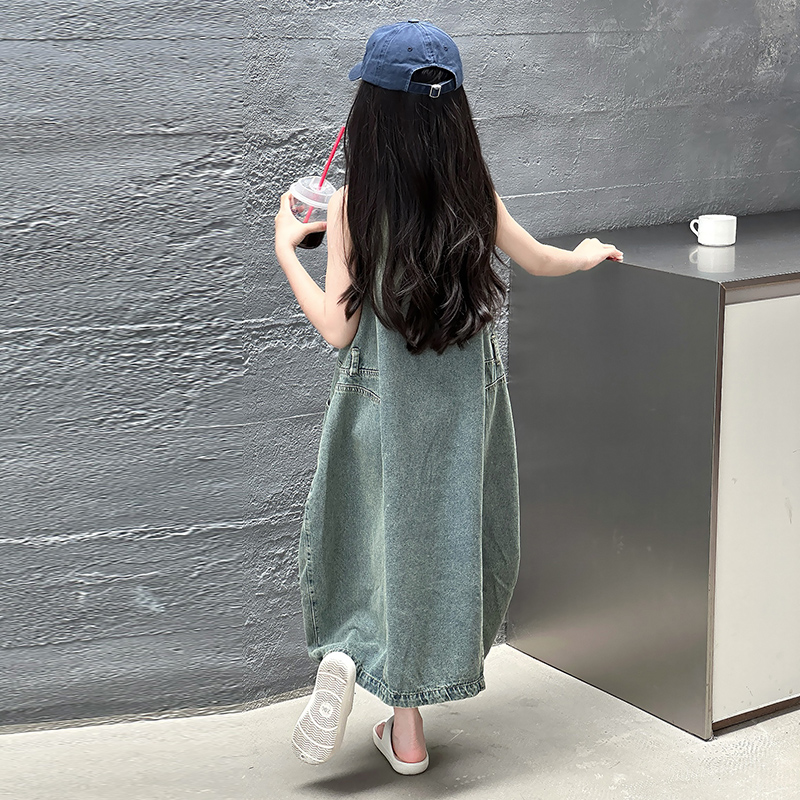 Gaun Denim Tanpa Lengan Kualit - Vintage Fashion Luxury ulasan dan harga