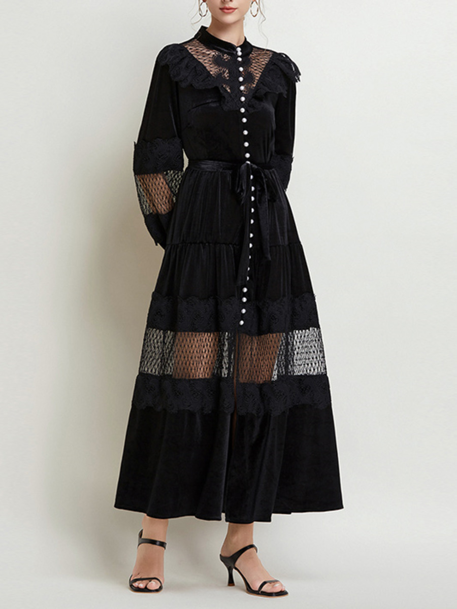 Fashion gaun pesta wanita Maxi - Vintage Fashion Runway ulasan dan harga