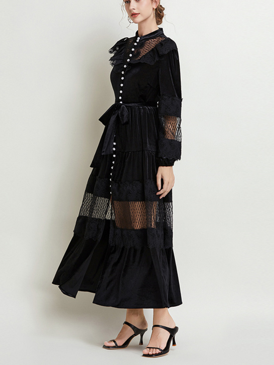 Fashion gaun pesta wanita Maxi - Vintage Fashion Runway ulasan dan harga