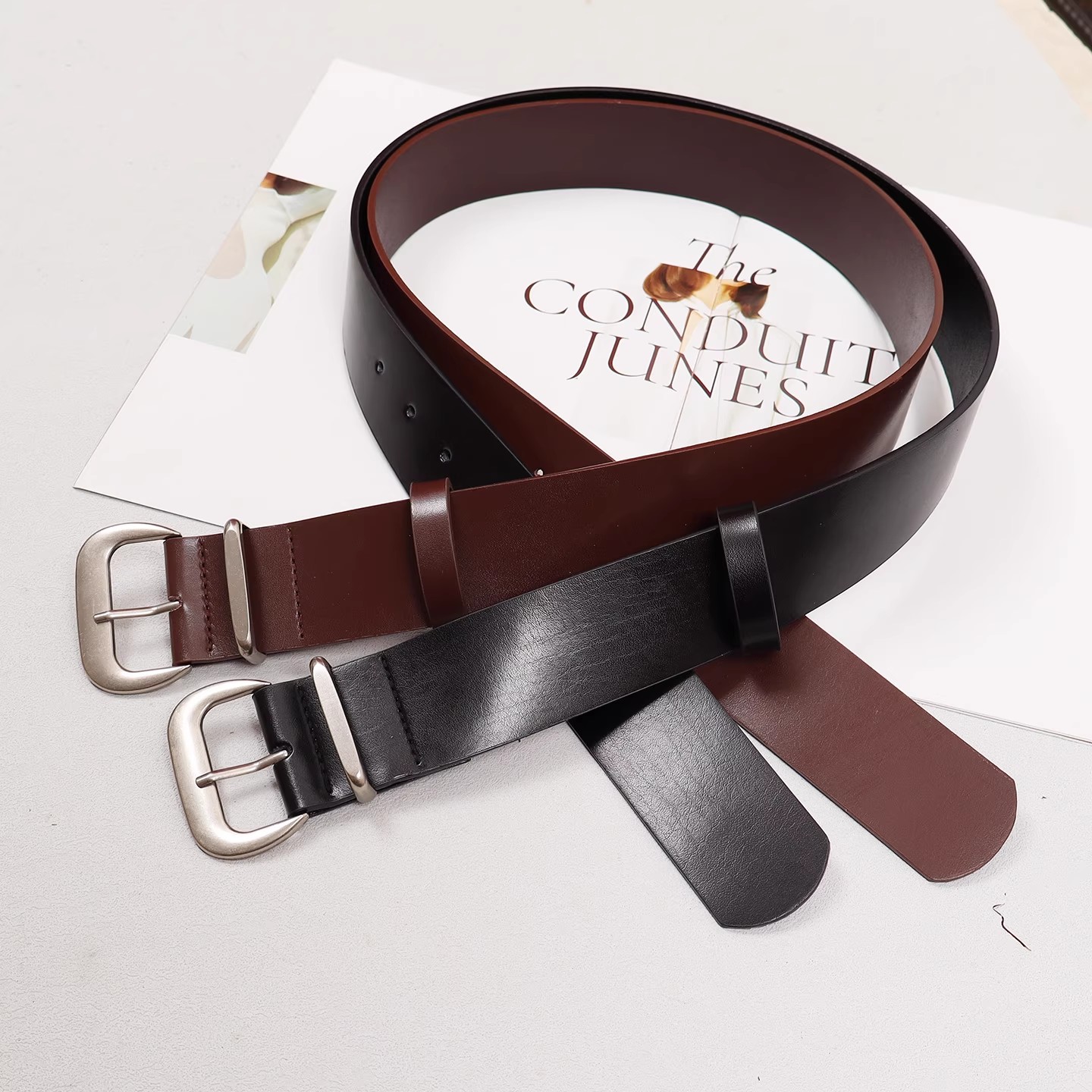 Sabuk Kulit Asli Vintage untuk - Vintage Fashion Runway ulasan dan harga