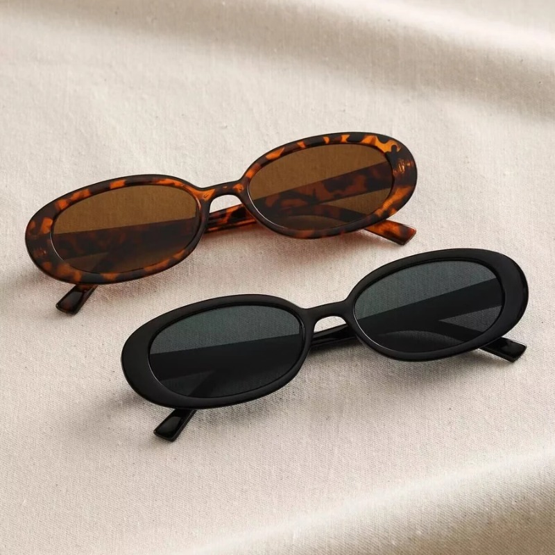 Kacamata Hitam Oval Antik Wani - Vintage Fashion Glasses ulasan dan harga