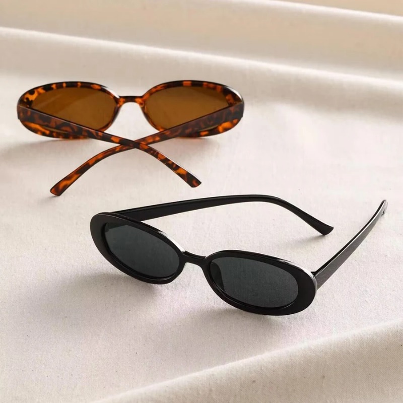 Kacamata Hitam Oval Antik Wani - Vintage Fashion Glasses ulasan dan harga
