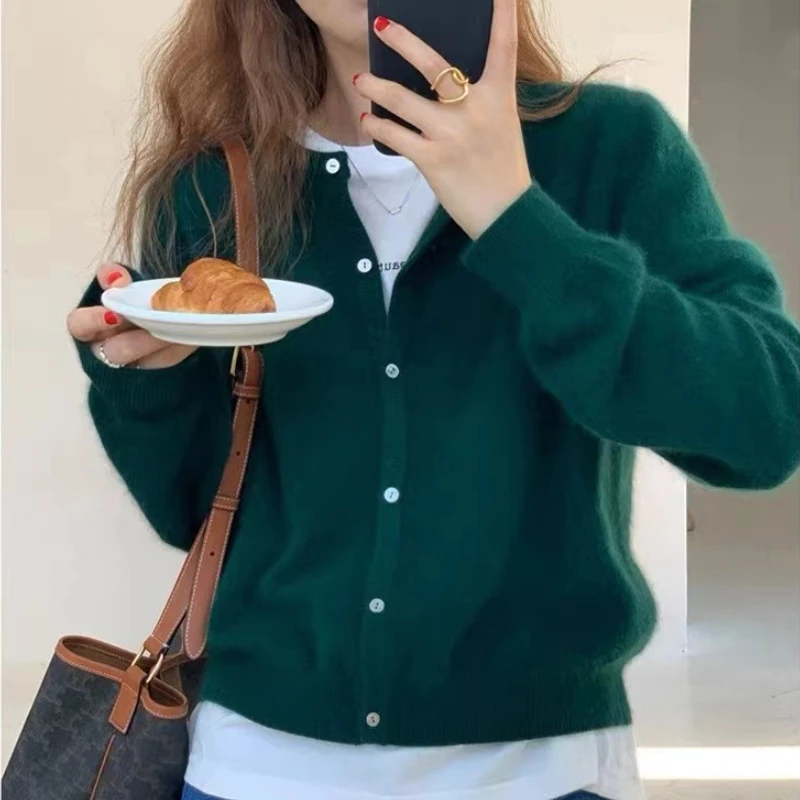 Atasan Rajut Vintage Y2k Lenga - Crop Cardigan Vintage ulasan dan harga
